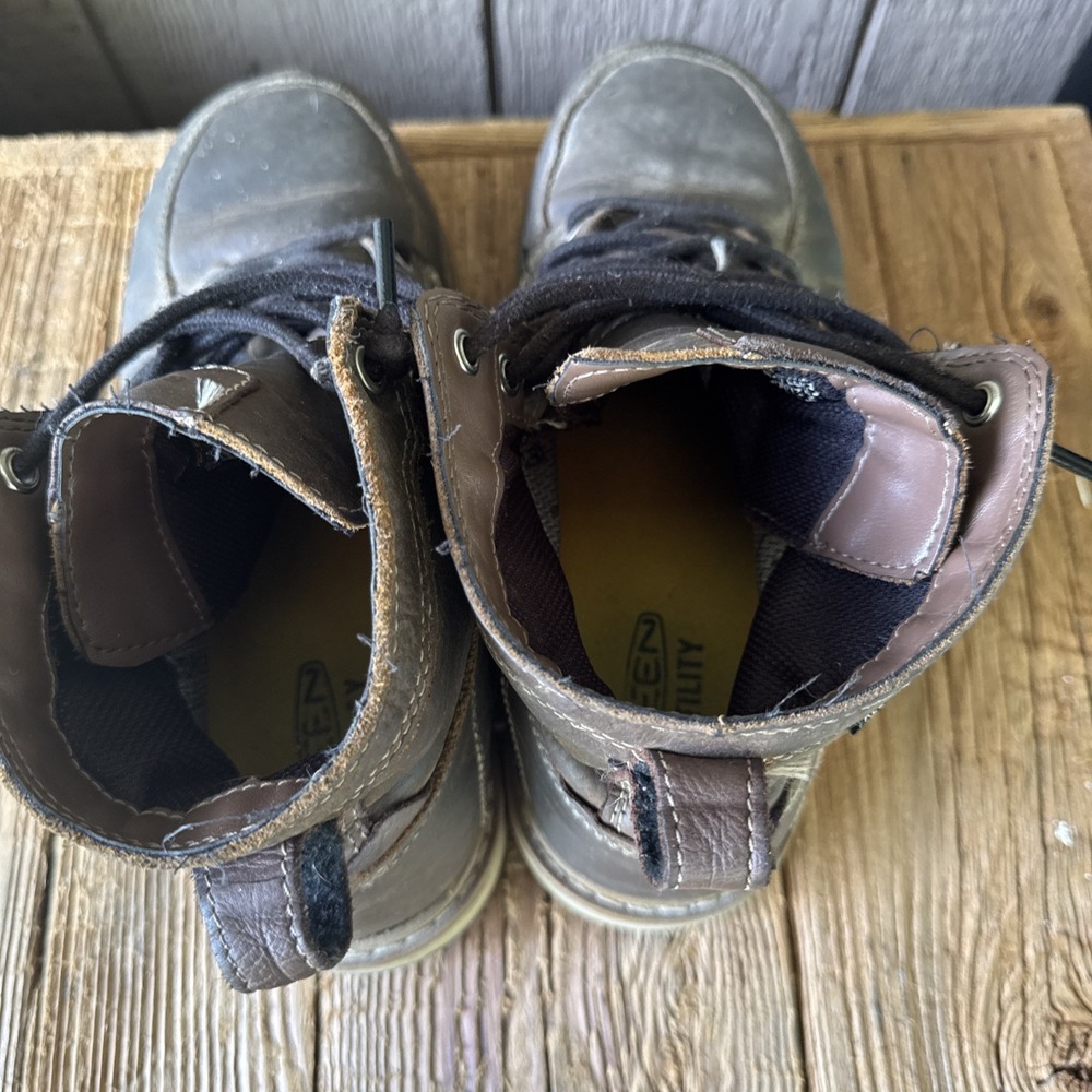 KEEN Utility Men's San Jose 6" Waterproof Work Boots Size 8.5 D Cascade Brown - Picture 6 of 11